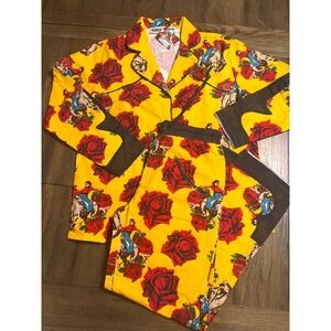 NWT!!!! RODEO QUINCY SOLD OUT —- RIDE'EM ROSITA PJ SET FLANNEL PAJAMAS-SMALL